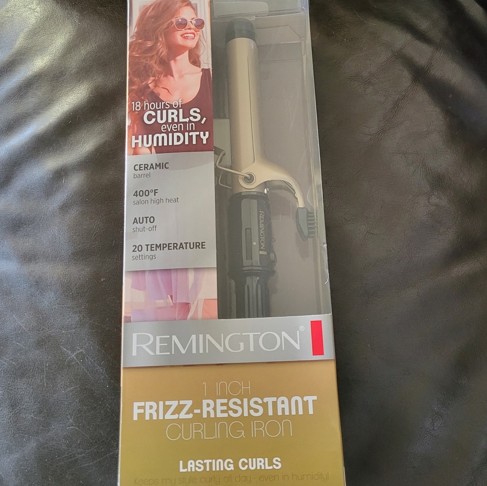 Remington 1” Frizz-Resistant Ceramic Curling Iron - NIB